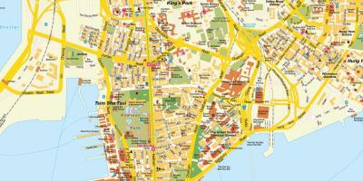 Đường phố, bản đồ của Hồng Kông