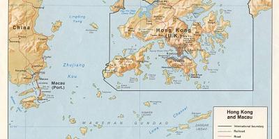 Bản đồ của Hồng Kông và Macau