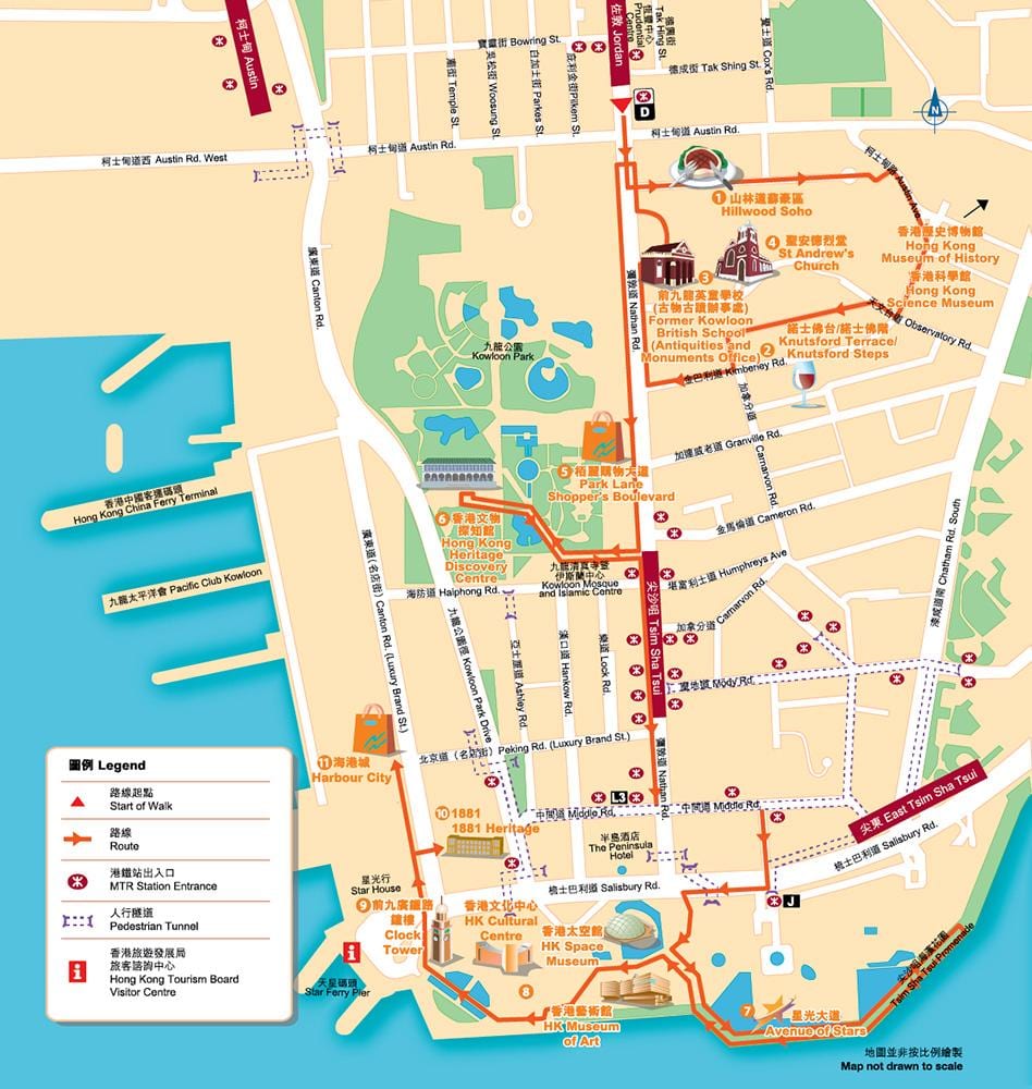 avenue của các ngôi Sao bản đồ