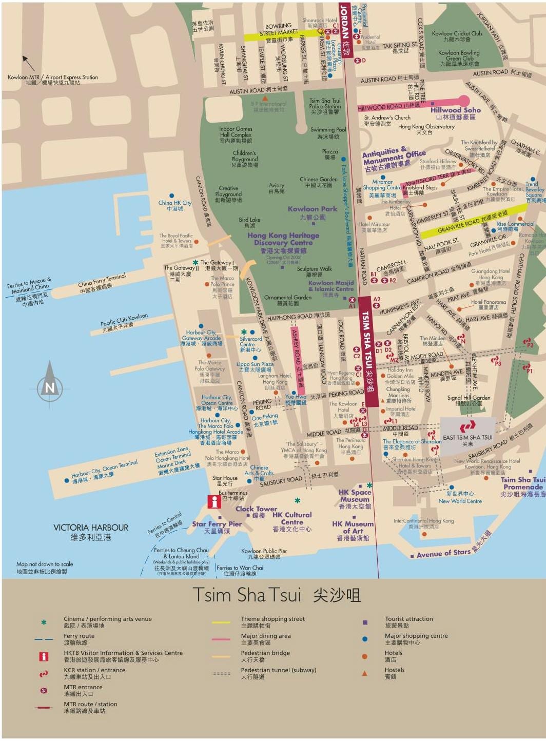 Hong Kong bản đồ Kowloon