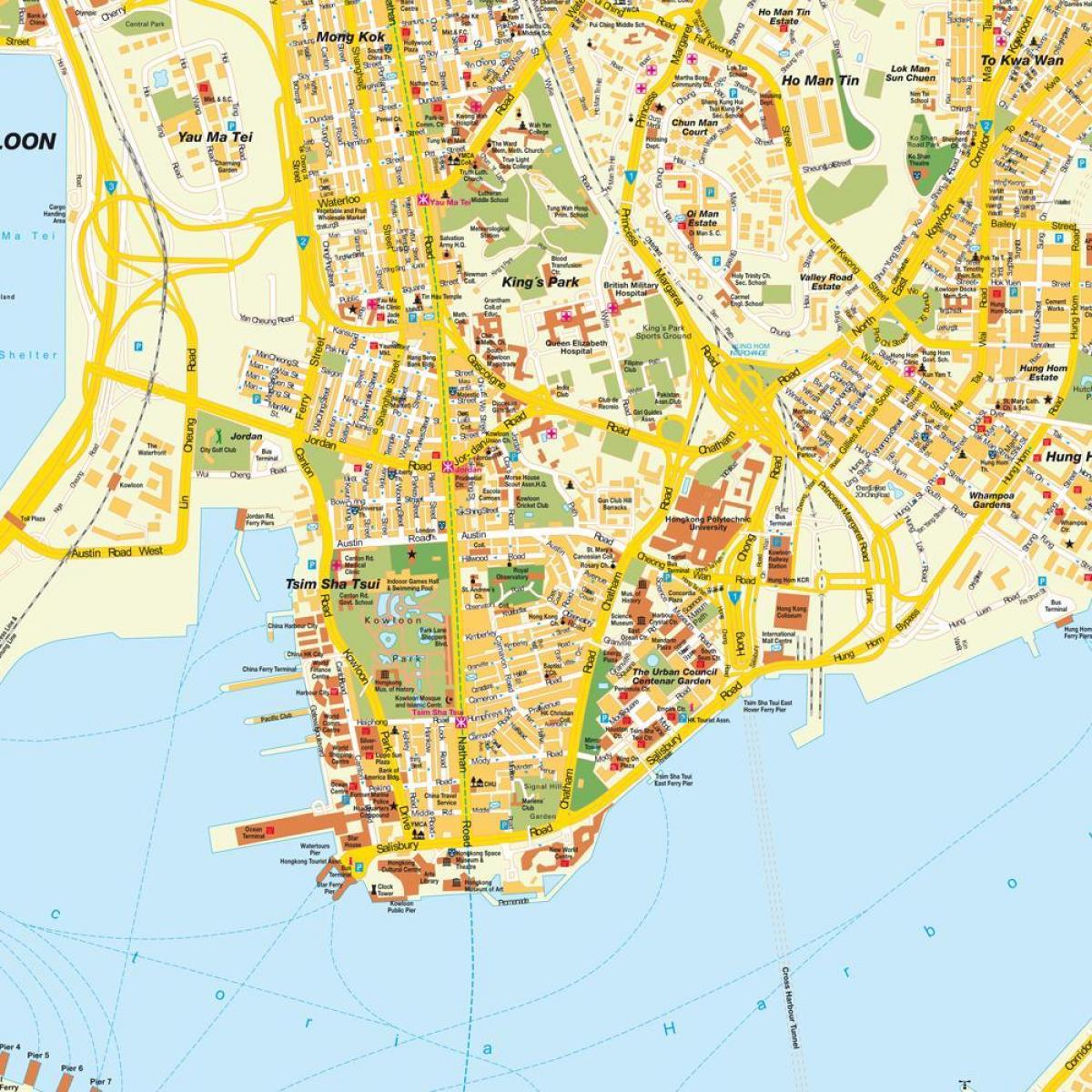 Hong Kong bản đồ thành phố