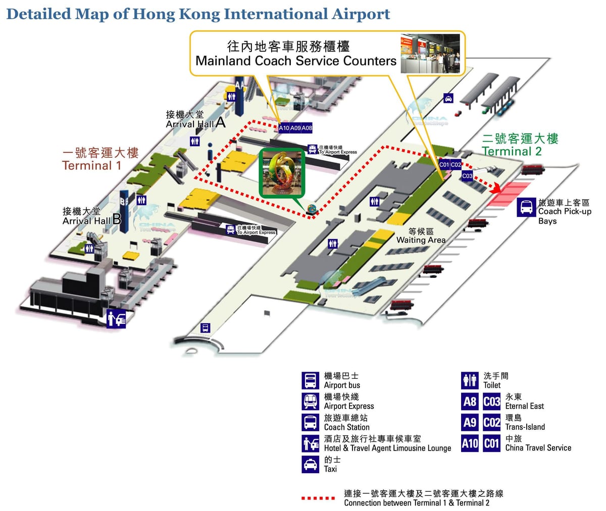 Sân bay hồng kông bản đồ