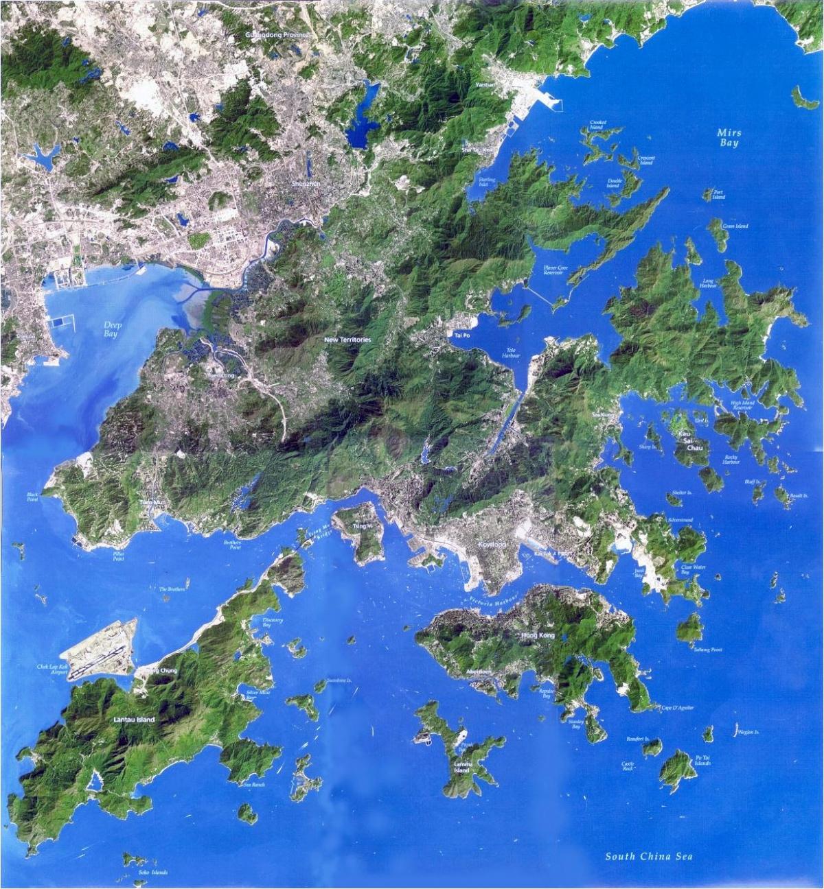 bản đồ vệ tinh, Hồng Kông