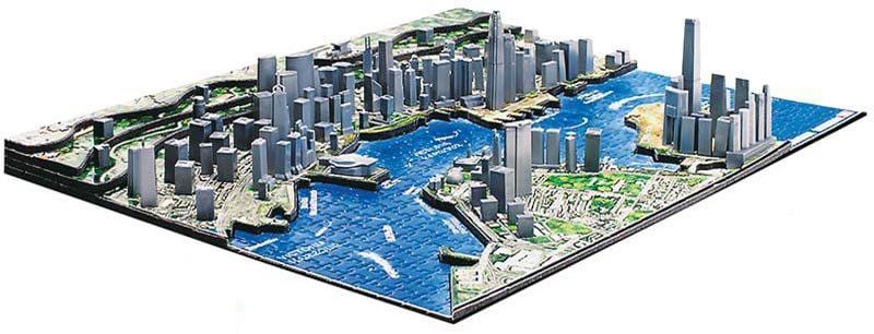 3d bản đồ của Hồng Kông