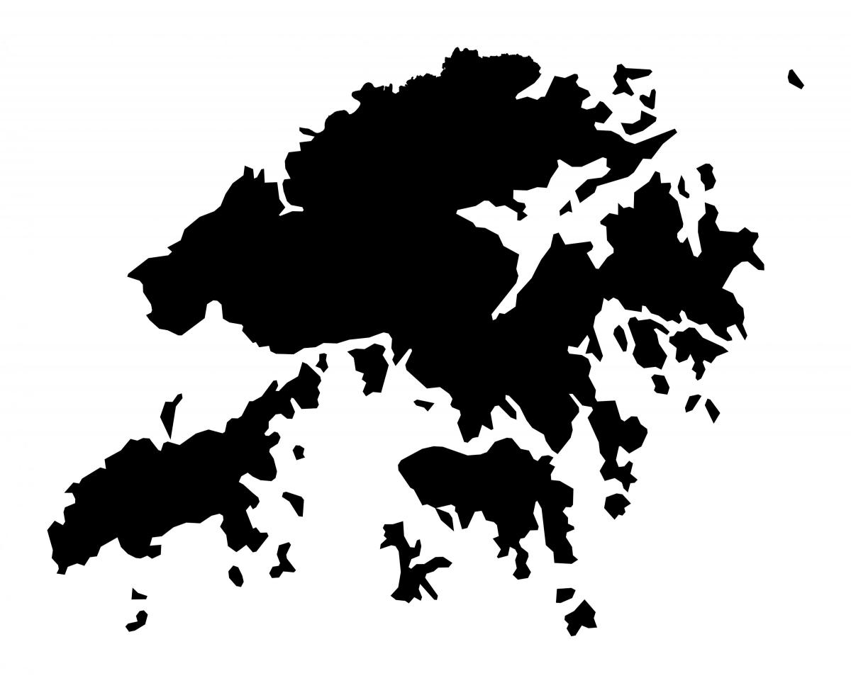 bản đồ của Hồng Kông véc tơ