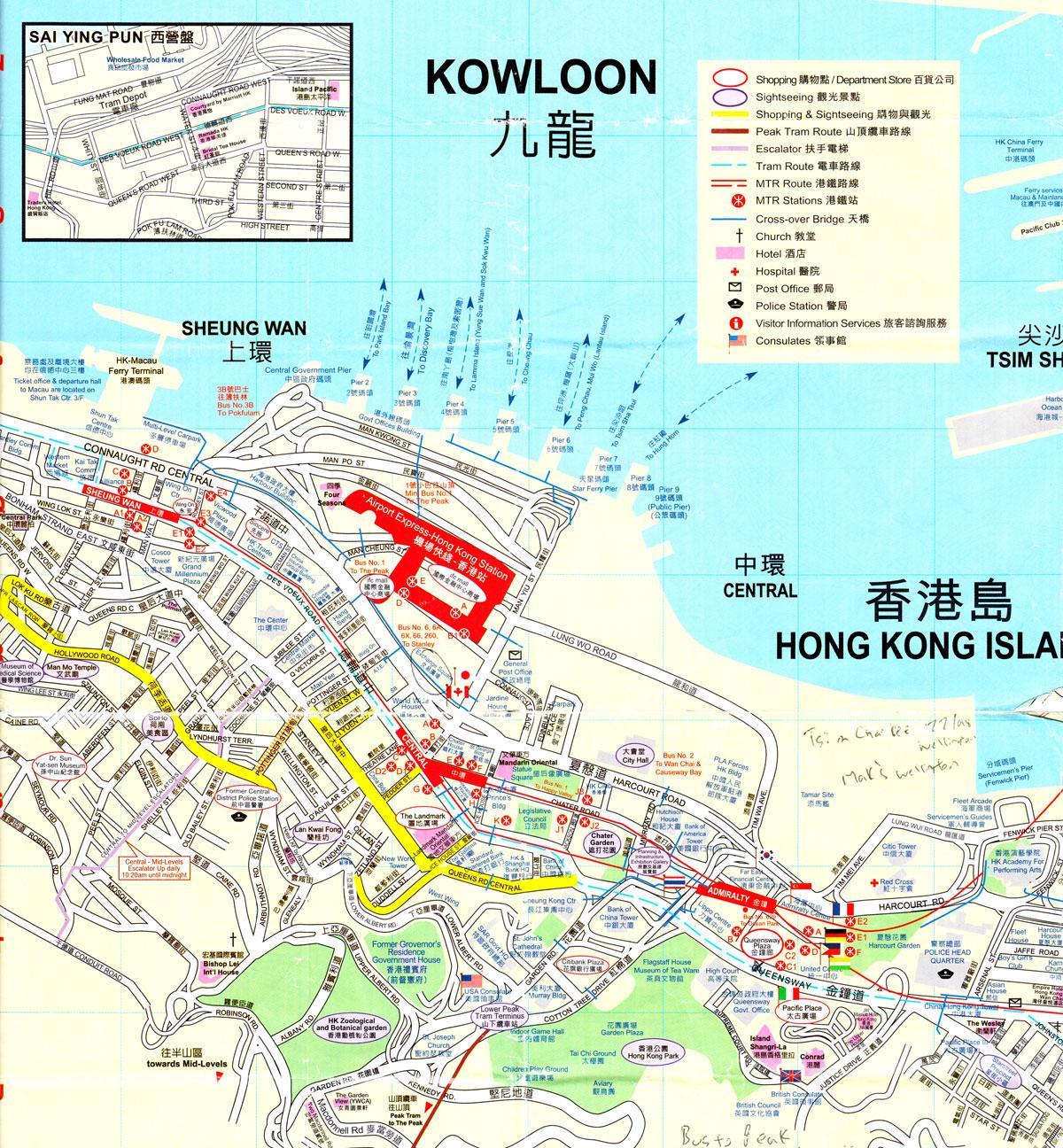 cảng Hồng Kông bản đồ
