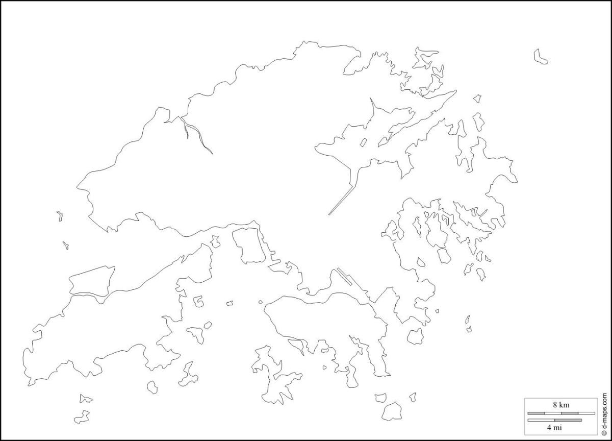 Hong Kong phác thảo bản đồ