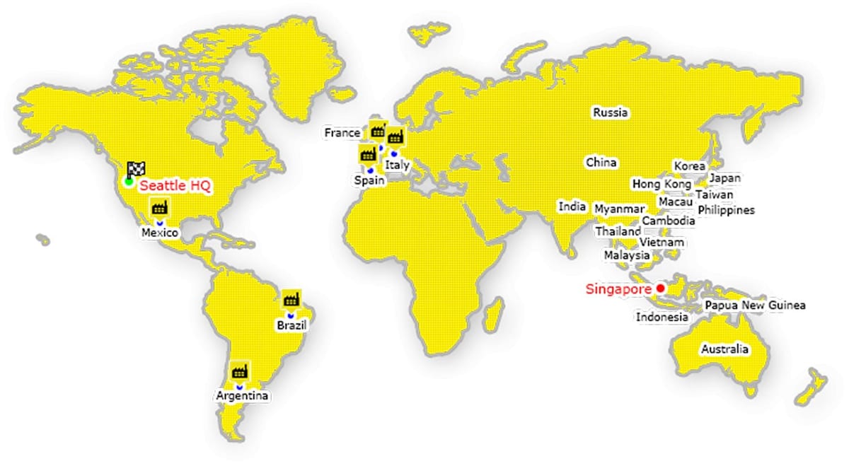 Hong Kong trên bản đồ thế giới