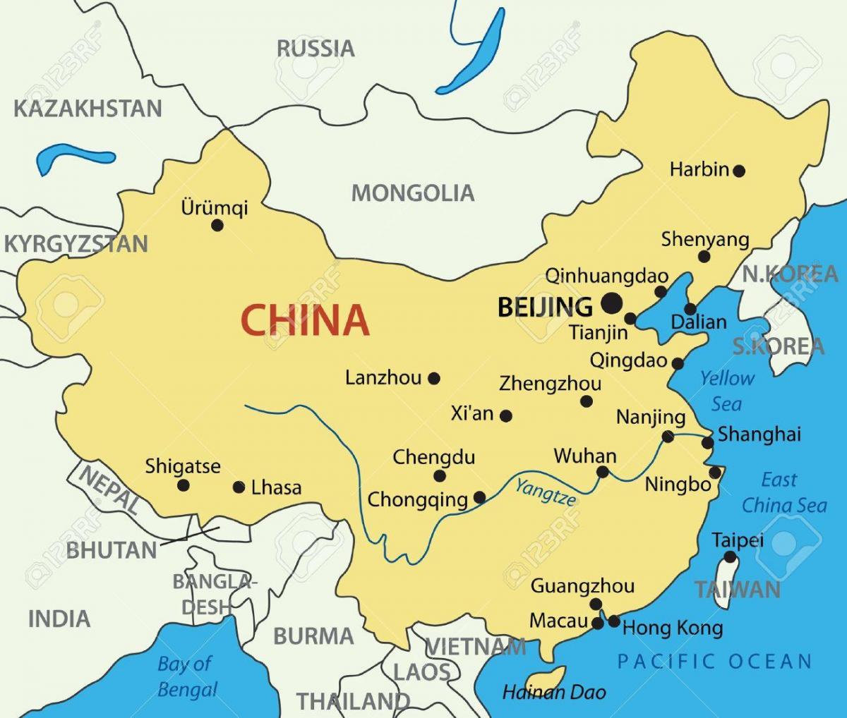bản đồ của đài Loan và Hồng Kông