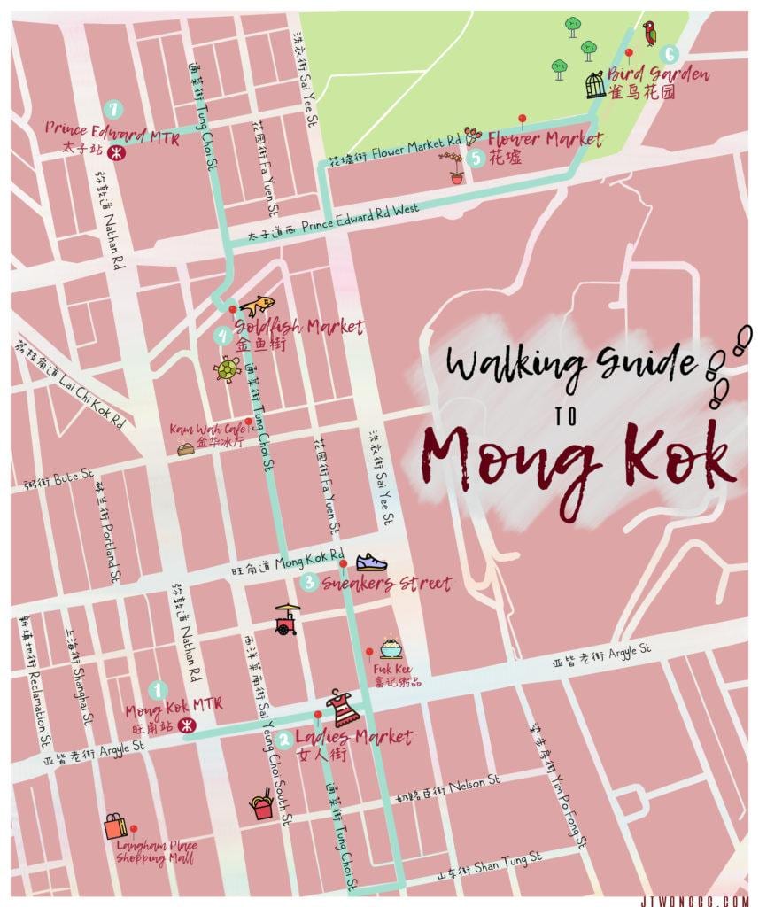 bản đồ của Vượng Giác Hong Kong
