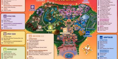 HK Disneyland bản đồ