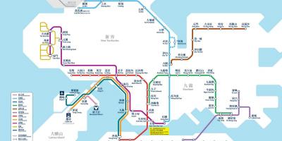 HK bản đồ ga tàu ĐIỆN ngầm