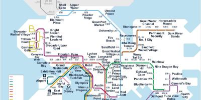 Hongkong tàu điện ngầm bản đồ