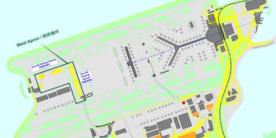 Hong Kong sân bay quốc tế bản đồ