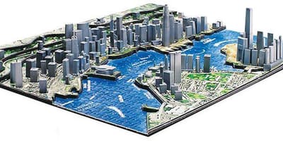 3d bản đồ của Hồng Kông
