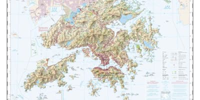 Bản đồ đường viền Hong Kong