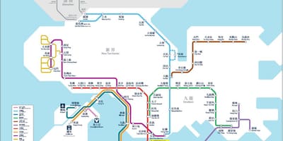 Hong Kong điểm quan tâm bản đồ